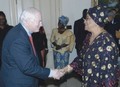 Congressman Leach with President Ellen Johnson-Sirleaf of Liberia, first female President in Africa.